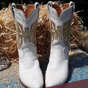 frye vintage cowboy boots size 6.5